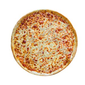 Pizza z sosem, serem, oregano