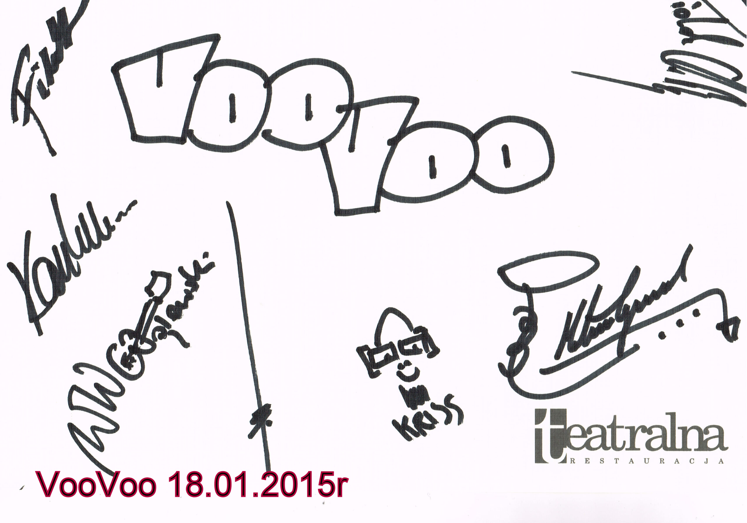 Autograf VooVoo dla Teatralnej